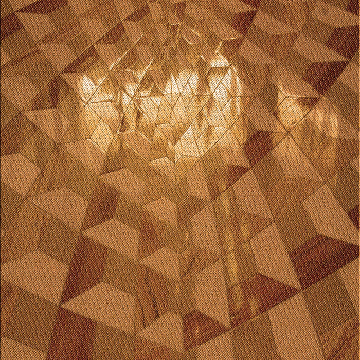 Patterned Neon Orange Rug, pat233org