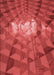 Patterned Red Rug, pat233rd