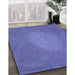 Machine Washable Transitional Light Slate Blue Rug in a Family Room, wshpat2330blu