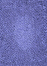 Machine Washable Transitional Light Slate Blue Rug, wshpat2330blu