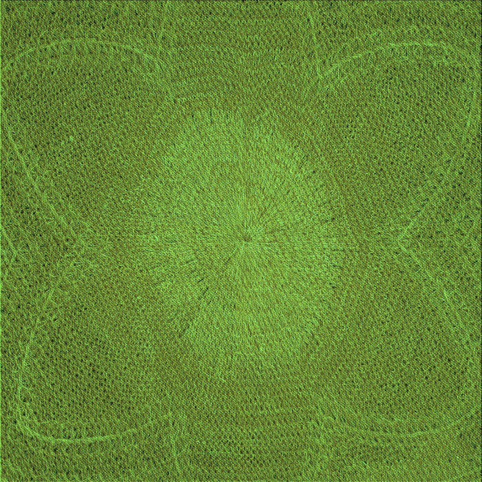 Round Machine Washable Transitional Seaweed Green Rug, wshpat2330grn