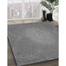 Machine Washable Transitional Carbon Gray Rug in a Family Room, wshpat2330gry