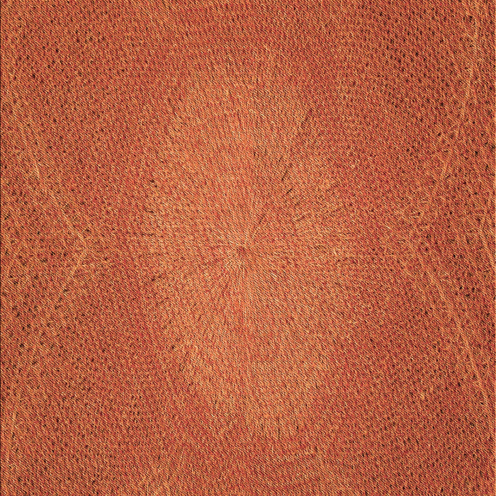 Patterned Neon Orange Rug, pat2330org