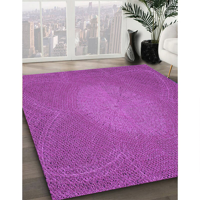 Machine Washable Transitional Bright Neon Pink Purple Rug in a Family Room, wshpat2330pur