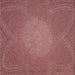 Square Patterned Light Coral Pink Novelty Rug, pat2330