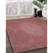 Machine Washable Transitional Light Coral Pink Rug in a Family Room, wshpat2330