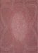 Patterned Light Coral Pink Novelty Rug, pat2330