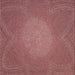 Sideview of Machine Washable Transitional Light Coral Pink Rug, wshpat2330