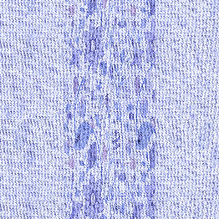 Machine Washable Transitional Lavender Blue Rug, wshpat2332blu