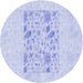 Square Patterned Lavender Blue Rug, pat2332blu