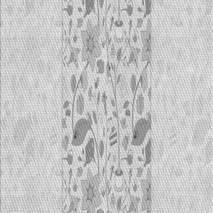 Patterned Platinum Gray Rug, pat2332gry