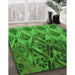 Machine Washable Transitional Green Rug in a Family Room, wshpat2333grn