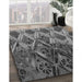 Machine Washable Transitional Gunmetal Gray Rug in a Family Room, wshpat2333gry