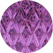 Square Machine Washable Transitional Dark Magenta Purple Rug in a Living Room, wshpat2333pur