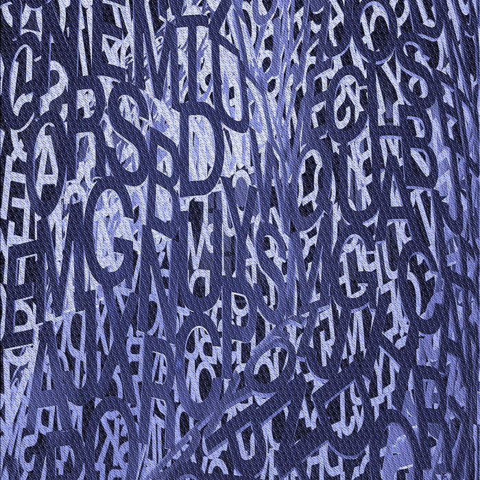 Patterned Blue Rug, pat2334blu