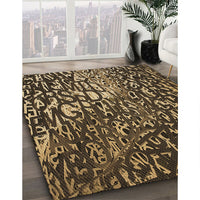 Patterned Bronze Brown Rug, pat2334brn