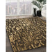 Patterned Bronze Brown Rug in Family Room, pat2334brn