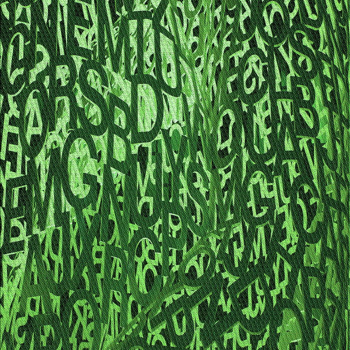 Patterned Deep Emerald Green Rug, pat2334grn