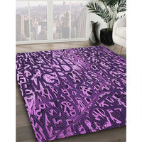 Patterned Purple Rug, pat2334pur