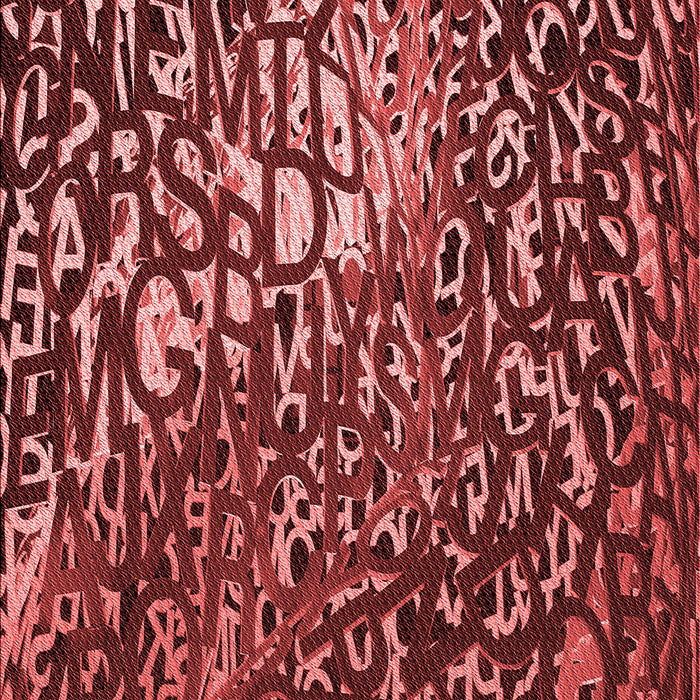 Patterned Dark Red Rug, pat2334rd