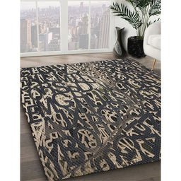 Machine Washable Transitional Midnight Gray Rug in a Family Room, wshpat2334