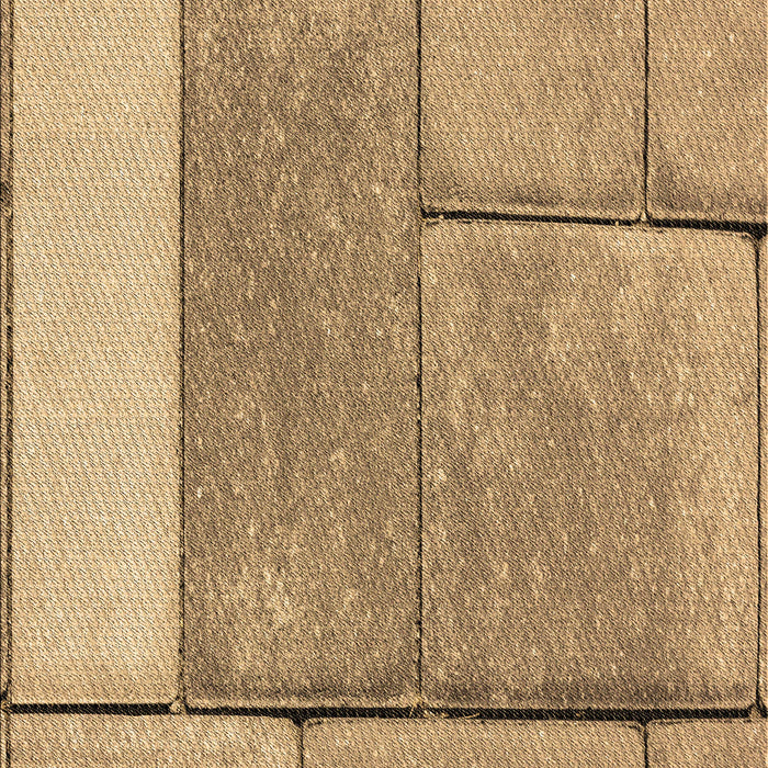 Patterned Yellow Orange Rug, pat2335brn