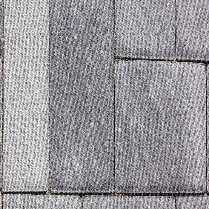 Patterned Gray Novelty Rug, pat2335