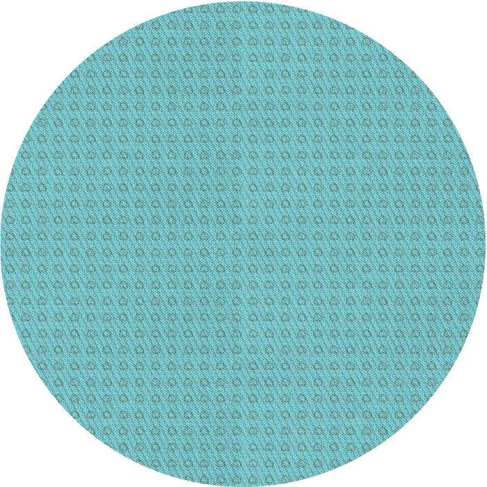 Square Patterned Light Sea Green Rug, pat2336lblu