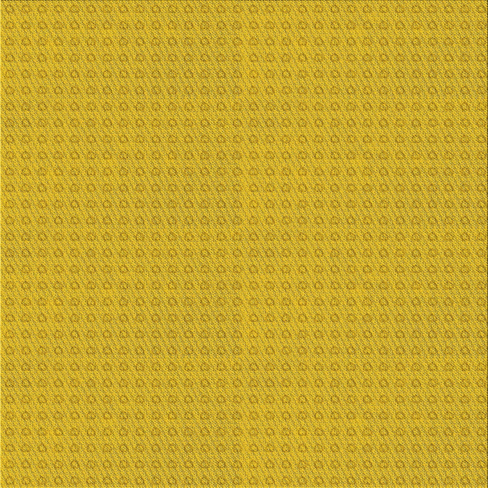 Round Patterned Orange Gold Rug, pat2336yw