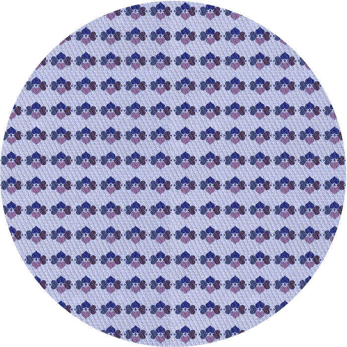 Square Machine Washable Transitional Slate Blue Rug in a Living Room, wshpat2337blu