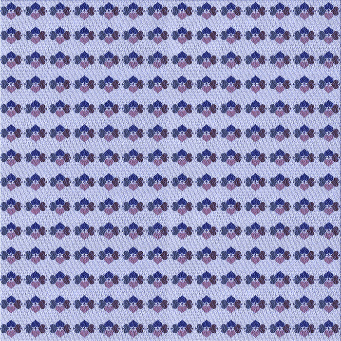 Round Patterned Slate Blue Rug, pat2337blu