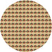Square Patterned Light Brown Rug, pat2337brn