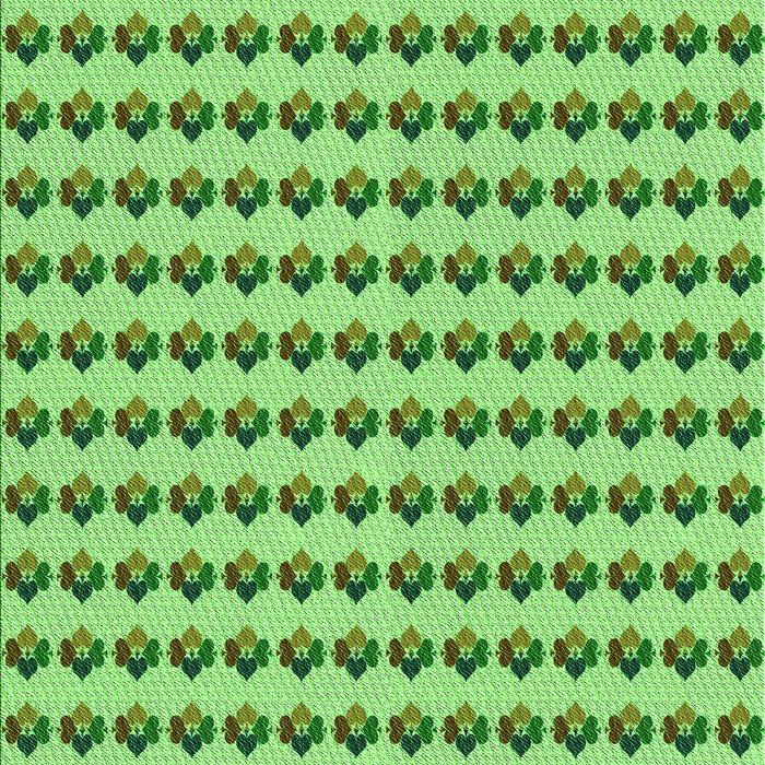 Patterned Emerald Green Rug, pat2337grn