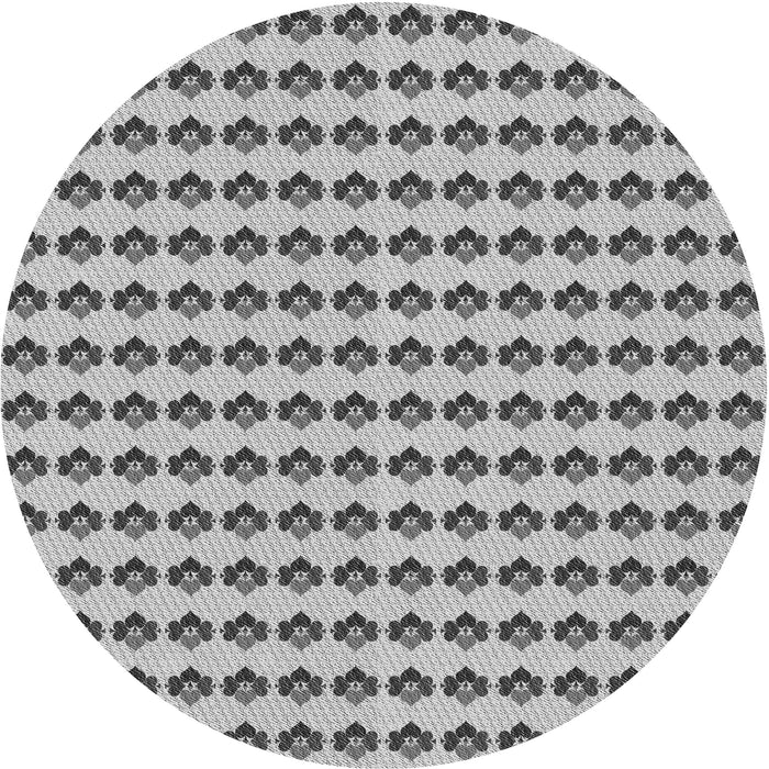 Square Machine Washable Transitional Ash Gray Rug in a Living Room, wshpat2337gry