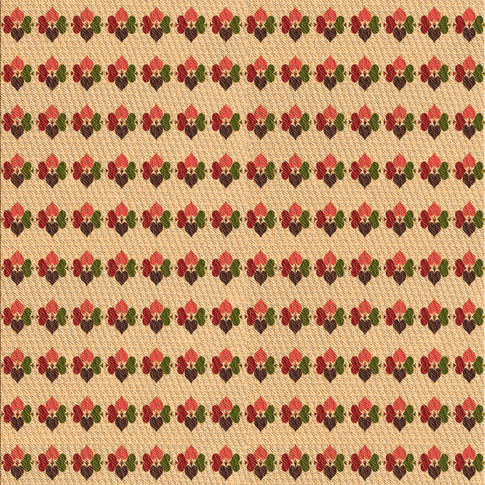 Patterned Mahogany Brown Rug, pat2337org