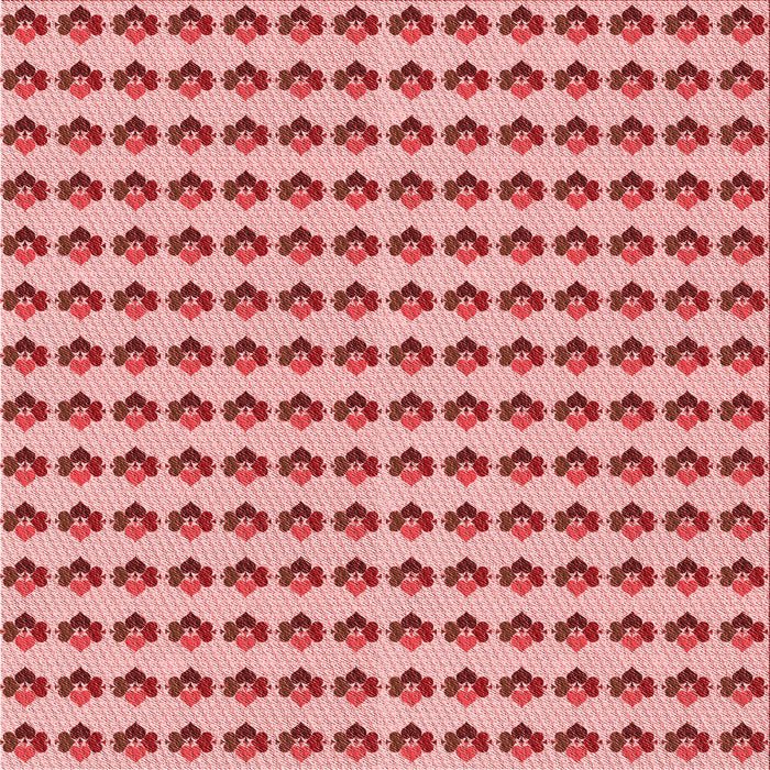 Round Patterned Pastel Pink Rug, pat2337rd