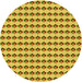 Square Patterned Golden Yellow Rug, pat2337yw