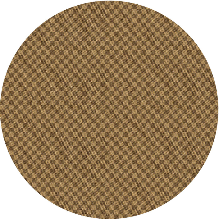 Square Patterned Dark Bronze Brown Rug, pat2338brn