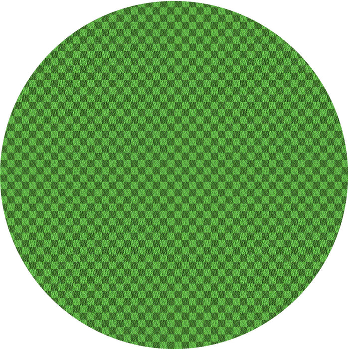 Square Patterned Green Rug, pat2338grn