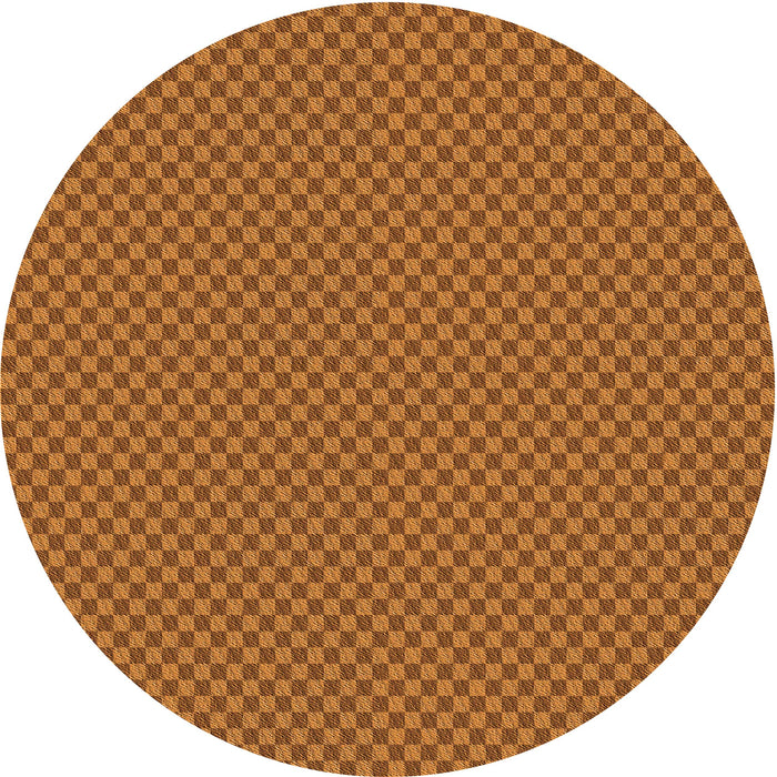 Square Patterned Neon Orange Rug, pat2338org