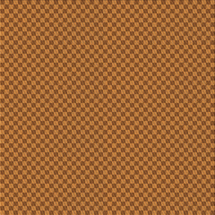 Round Patterned Neon Orange Rug, pat2338org