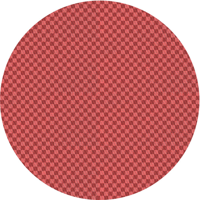 Square Patterned Red Rug, pat2338rd