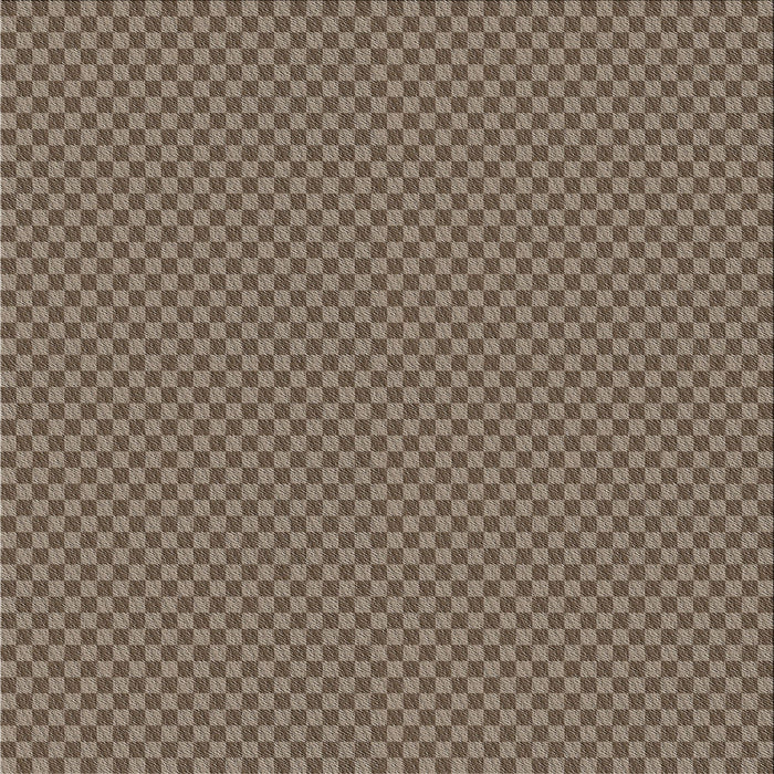 Square Patterned Dark Brown Novelty Rug, pat2338