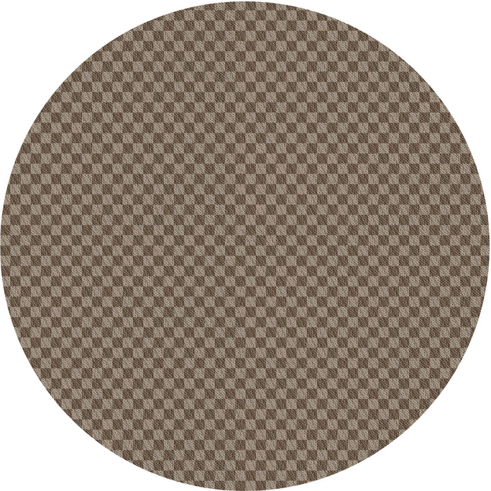 Square Machine Washable Transitional Dark Brown Rug, wshpat2338