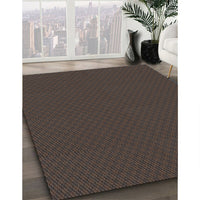 Patterned Mid Gray Novelty Rug, pat2339