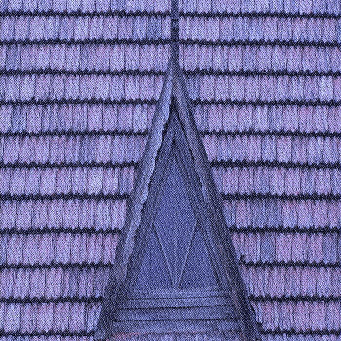 Patterned Purple Mimosa Purple Rug, pat234blu