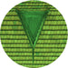 Square Patterned Green Rug, pat234grn