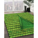 Machine Washable Transitional Green Rug in a Family Room, wshpat234grn