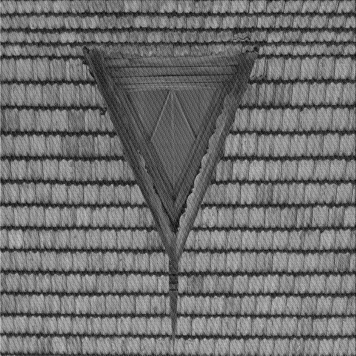 Round Machine Washable Transitional Black Rug, wshpat234gry