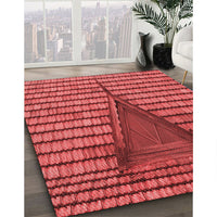Patterned Red Rug, pat234rd